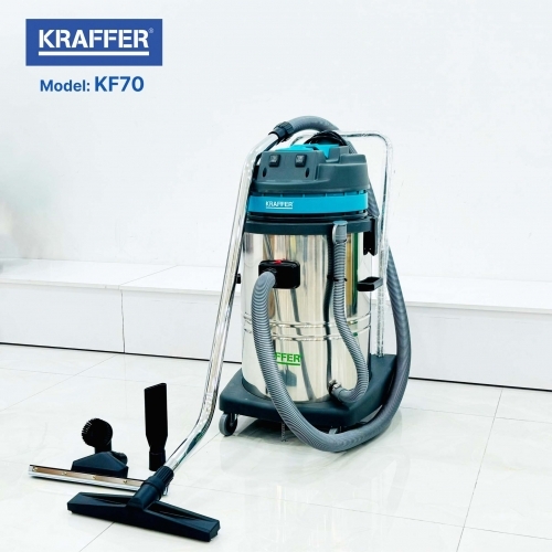 Máy hút bụi khô và ướt Kraffer KF70, công suất 2800W