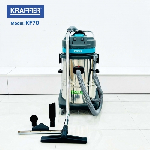 Máy hút bụi khô và ướt Kraffer KF70, công suất 2800W