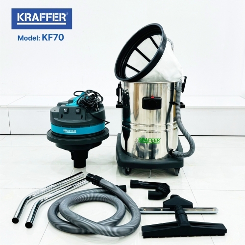 Máy hút bụi khô và ướt Kraffer KF70, công suất 2800W